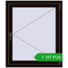 Pricing Tilt-and-Turn 850x1000 mm REHAU OPTIMUM EURO-DESIGN 70 BLACK_BROWN two-sided. Price: 1 197.32 PLN