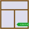 Pricing Tilt-and-Turn 1500x1500 mm REHAU ENERGY-SAVING SYNEGO MD GOLDEN OAK two-sided. Price: 3 254 PLN
