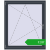 Ustalenie cen Okna skrzydłowe 1100x1300 mm REHAU ENERGY-SAVING SYNEGO MD ANTHRACITE_GREY_STRUKTURAL dwustronny. Cena: 337,11 €