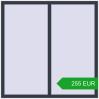Pricing Tilt-and-Turn 1400x1400 mm REHAU OPTIMUM EURO-DESIGN 70 ANTHRACITE_GREY_STRUKTURAL two-sided. Price: 254.83 EUR