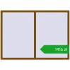 Pricing Tilt-and-Turn 2100x1500 mm REHAU OPTIMUM EURO-DESIGN 70 GOLDEN OAK two-sided. Price: 1415,63 zł
