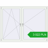 Pricing Tilt-and-Turn 2000x1500 mm REHAU ENERGY-SAVING SYNEGO MD RAL 9016 Traffic white two-sided. Price: 3 021.55 PLN