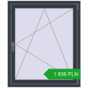 Pricing Tilt-and-Turn 980x1160 mm REHAU ENERGY-SAVING SYNEGO MD ANTHRACITE_GREY_STRUKTURAL two-sided. Price: 1 936.49 PLN