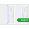 Pricing Tilt-and-Turn 2300x1600 mm REHAU OPTIMUM EURO-DESIGN 70 RAL 9016 Traffic white two-sided. Price: 649.05 EUR