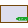 Pricing Tilt-and-Turn 2300x1500 mm REHAU OPTIMUM EURO-DESIGN 70 GOLDEN OAK two-sided. Price: 2 230.49 PLN