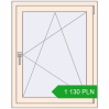 Pricing Tilt-and-Turn 800x1000 mm REHAU OPTIMUM EURO-DESIGN 70 CREAME_WHITE_50L-2 two-sided. Price: 1 129.51 PLN