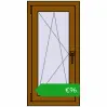 Ustalenie cen Okna skrzydłowe 500x1000 mm EPSILON OPTIMA GOLDEN OAK dwustronny. Cena: 96,23 €