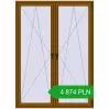 Pricing Tilt-and-Turn 1600x2200 mm REHAU OPTIMUM EURO-DESIGN 70 GOLDEN OAK two-sided. Price: 4 874.03 PLN