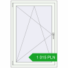 Pricing Tilt-and-Turn 900x1300 mm REHAU OPTIMUM EURO-DESIGN 70 RAL 9016 Traffic white two-sided. Price: 1 015.19 PLN