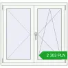 Pricing Tilt-and-Turn 1125x1060 mm REHAU ENERGY-SAVING SYNEGO MD RAL 9016 Traffic white two-sided. Price: 2 302.83 PLN