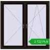 Pricing Tilt-and-Turn 1465x1435 mm REHAU OPTIMUM EURO-DESIGN 70 BLACK_BROWN two-sided. Price: 2 721.62 PLN