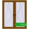 Ustalenie cen Okna skrzydłowe 1335x1565 mm REHAU ENERGY-SAVING SYNEGO MD GOLDEN OAK dwustronny. Cena: 2774,58 zł