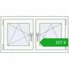Ustalenie cen Okna skrzydłowe 990x530 mm REHAU OPTIMUM EURO-DESIGN 70 RAL 9016 Traffic white dwustronny. Cena: 206,93 €