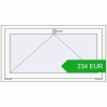 Pricing Tilt-and-Turn 1200x650 mm REHAU BRILLANT DESIGN RAL 9016 Traffic white two-sided. Price: 234.26 EUR