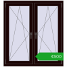 Ustalenie cen Okna skrzydłowe 1110x1220 mm REHAU ENERGY-SAVING SYNEGO MD CHOCOLATE_BROWN dwustronny. Cena: 499,90 €
