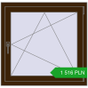 Pricing Tilt-and-Turn 880x850 mm REHAU ENERGY-SAVING SYNEGO MD DARK_OAK two-sided. Price: 1 515.88 PLN
