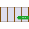 Pricing Tilt-and-Turn 4400x2300 mm REHAU OPTIMUM EURO-DESIGN 70 GOLDEN OAK two-sided. Price: 5644,22 zł