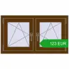 Ustalenie cen Okna skrzydłowe 990x560 mm EPSILON OPTIMA WALNUT dwustronny. Cena: 123.38 EUR