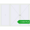 Ustalenie cen Okna skrzydłowe 3000x2300 mm REHAU ENERGY-SAVING SYNEGO MD RAL 9016 Traffic white dwustronny. Cena: 4 494.34 PLN