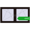 Pricing Tilt-and-Turn 1635x875 mm REHAU ENERGY-SAVING SYNEGO MD BLACK_BROWN two-sided. Price: 455,47 €