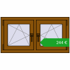 Ustalenie cen Okna skrzydłowe 990x515 mm REHAU OPTIMUM EURO-DESIGN 70 GOLDEN OAK dwustronny. Cena: 244,33 €