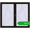 Pricing Tilt-and-Turn 1755x1520 mm REHAU ENERGY-SAVING SYNEGO MD BLACK_BROWN two-sided. Price: 659,91 €