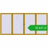 Pricing Okna rozwierne 5000x2300 mm ALU STANDARD 72 RAL 1005 Honey yellow dwustronny. Price: 18 447,11 zł