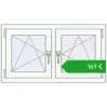 Ustalenie cen Okna skrzydłowe 990x545 mm REHAU OPTIMUM EURO-DESIGN 70 RAL 9016 Traffic white dwustronny. Cena: 169,48 €