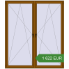 Ustalenie cen Okna skrzydłowe 2000x2300 mm KORSA ENERGY-SAVING REHAU SYNEGO MD GOLDEN OAK dwustronny. Cena: 1 622.09 EUR