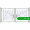 Ustalenie cen Okna skrzydłowe 990x530 mm REHAU OPTIMUM EURO-DESIGN 70 BLACK_BROWN zewnętrzny. Cena: 1040,12 zł