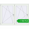 Pricing Tilt-and-Turn 1600x1200 mm REHAU OPTIMUM EURO-DESIGN 70 RAL 9016 Traffic white two-sided. Price: 1 780.09 PLN