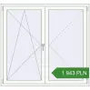 Pricing Tilt-and-Turn 1500x1400 mm REHAU OPTIMUM EURO-DESIGN 70 RAL 9016 Traffic white two-sided. Price: 1 942.65 PLN