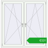 Ustalenie cen Okna skrzydłowe 1455x1505 mm REHAU ENERGY-SAVING SYNEGO MD BLACK_ULTI-MATT zewnętrzny. Cena: 530,97 €