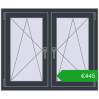 Ustalenie cen Okna skrzydłowe 1035x875 mm REHAU ENERGY-SAVING SYNEGO MD ANTHRACITE_GREY_STRUKTURAL dwustronny. Cena: 444,57 €