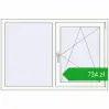 Pricing Tilt-and-Turn 1350x900 mm EPSILON OPTIMA ANTHRACITE_GREY_STRUKTURAL external. Price: 734,16 zł