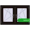 Pricing Tilt-and-Turn 1005x665 mm REHAU ENERGY-SAVING SYNEGO MD BLACK_BROWN two-sided. Price: 1692,95 zł