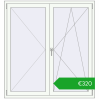 Pricing Tilt-and-Turn 1400x1500 mm REHAU OPTIMUM EURO-DESIGN 70 RAL 9016 Traffic white two-sided. Price: 319,53 €
