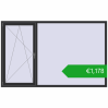 Ustalenie cen Okna skrzydłowe 2400x1500 mm REHAU ARTEVO ANTHRACITE_GREY_GLATT dwustronny. Cena: 1178,04 €
