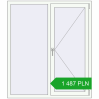 Pricing Tilt-and-Turn 1300x1500 mm REHAU OPTIMUM EURO-DESIGN 70 RAL 9016 Traffic white two-sided. Price: 1 487.09 PLN