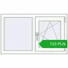 Pricing Tilt-and-Turn 1000x600 mm REHAU OPTIMUM EURO-DESIGN 70 RAL 9016 Traffic white two-sided. Price: 723.49 PLN