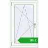Ustalenie cen Okna skrzydłowe 650x1100 mm REHAU OPTIMUM EURO-DESIGN 70 RAL 9016 Traffic white dwustronny. Cena: 197,97 €
