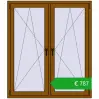 Pricing Tilt-and-Turn 1300x1500 mm REHAU OPTIMUM EURO-DESIGN 70 GOLDEN OAK two-sided. Price: 786,57 €