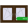 Ustalenie cen Okna skrzydłowe 1065x680 mm REHAU ENERGY-SAVING SYNEGO MD DARK_OAK dwustronny. Cena: 354,63 €