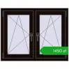 Ustalenie cen Okna skrzydłowe 1005x785 mm REHAU ENERGY-SAVING SYNEGO MD BLACK_BROWN dwustronny. Cena: 1450,30 zł