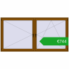 Pricing Tilt-and-Turn 2500x1250 mm REHAU OPTIMUM EURO-DESIGN 70 GOLDEN OAK two-sided. Price: 743,93 €