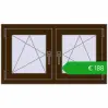 Pricing Tilt-and-Turn 990x560 mm EPSILON OPTIMA DARK_OAK two-sided. Price: 188,34 €
