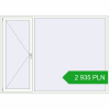Pricing Tilt-and-Turn 2335x1700 mm REHAU ENERGY-SAVING SYNEGO MD RAL 9016 Traffic white two-sided. Price: 2 935.49 PLN