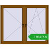 Pricing Tilt-and-Turn 1700x1380 mm REHAU ENERGY-SAVING SYNEGO MD GOLDEN OAK two-sided. Price: 3 984.38 PLN