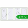 Pricing Tilt-and-Turn 1960x1000 mm REHAU OPTIMUM EURO-DESIGN 70 RAL 9016 Traffic white two-sided. Price: 2 978.58 PLN