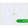 Ustalenie cen Okna skrzydłowe 2600x2100 mm REHAU ENERGY-SAVING SYNEGO MD RAL 9016 Traffic white dwustronny. Cena: 742,19 €